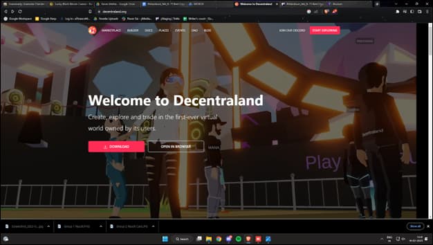  Decentraland Crypto Game