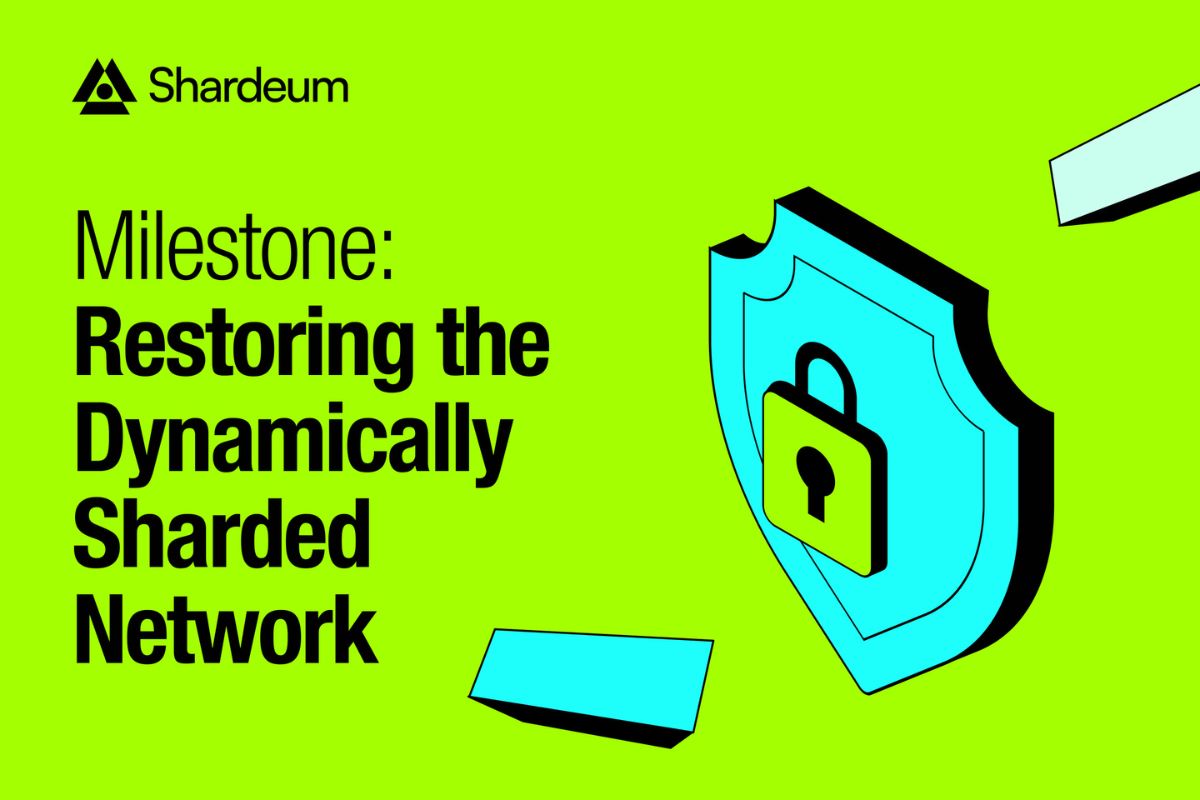 Shardeum Milestone: Restoring the Dynamically Sharded Network