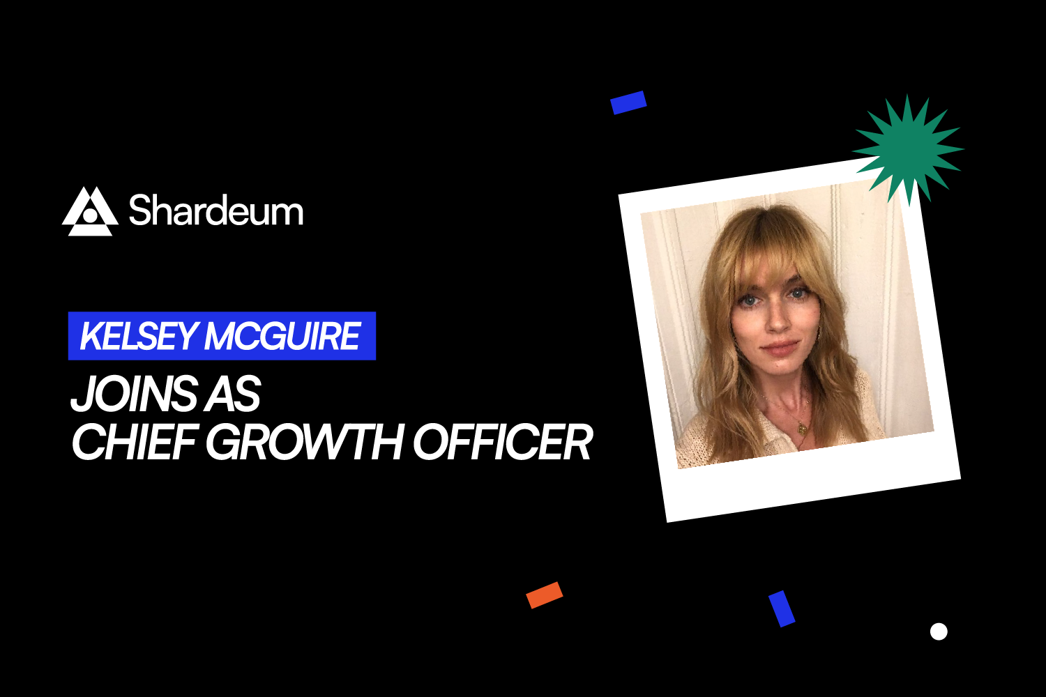 Shardeum Hires Kelsey McGuire as Chief Growth Officer